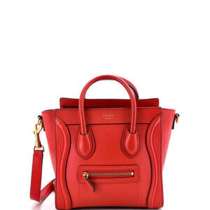 Celine Nano Luggage Bag Grainy Leather